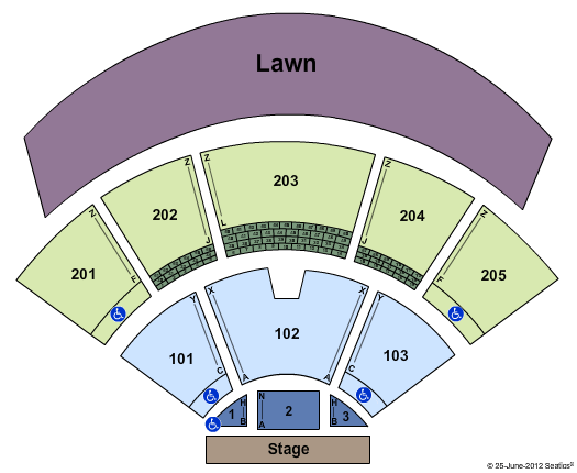 Live Nation Amphitheater Seating Chart