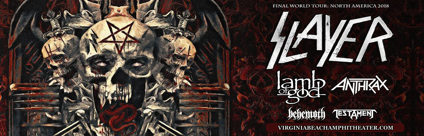 Slayer, Lamb of God, Anthrax. Behemoth & Testament at Veterans United Home Loans Amphitheater