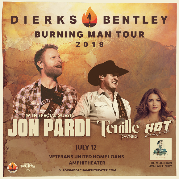 Dierks Bentley, Jon Pardi & Tenille Townes at Veterans United Home Loans Amphitheater