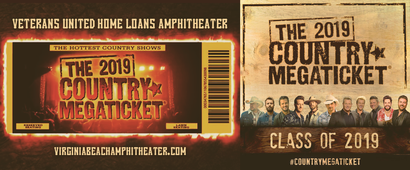 2019 Country Megaticket Tickets (Includes All Performances) at Veterans United Home Loans Amphitheater