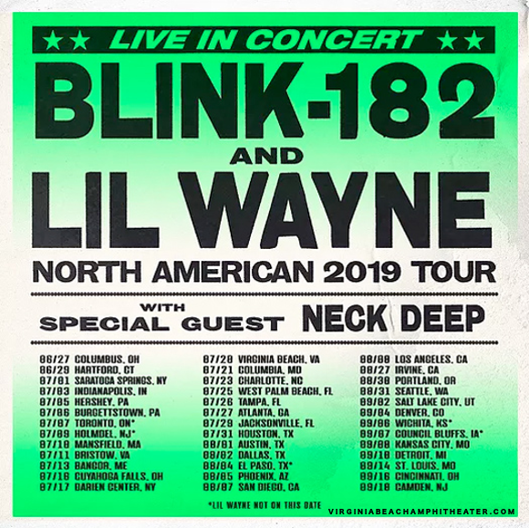 Blink 182 & Lil Wayne at Veterans United Home Loans Amphitheater
