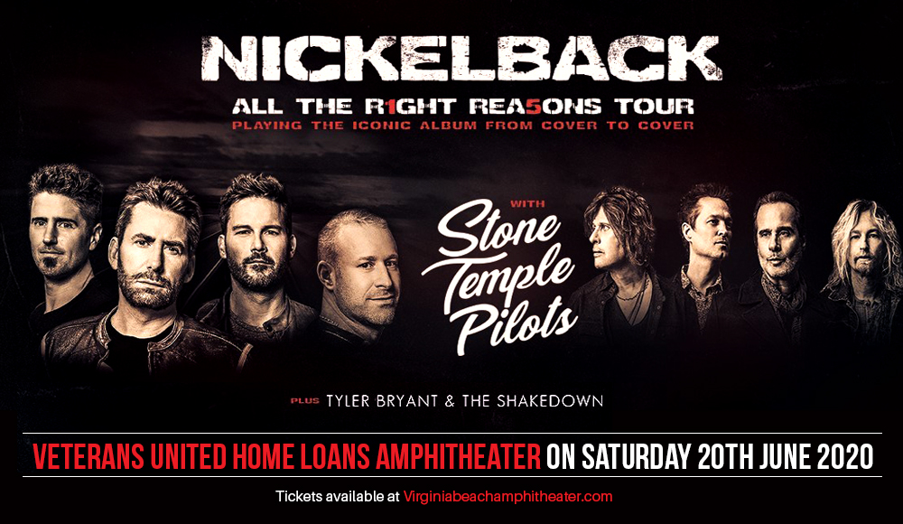 Nickelback, Stone Temple Pilots & Tyler Bryant and The Shakedown [CANCELLED] at Veterans United Home Loans Amphitheater