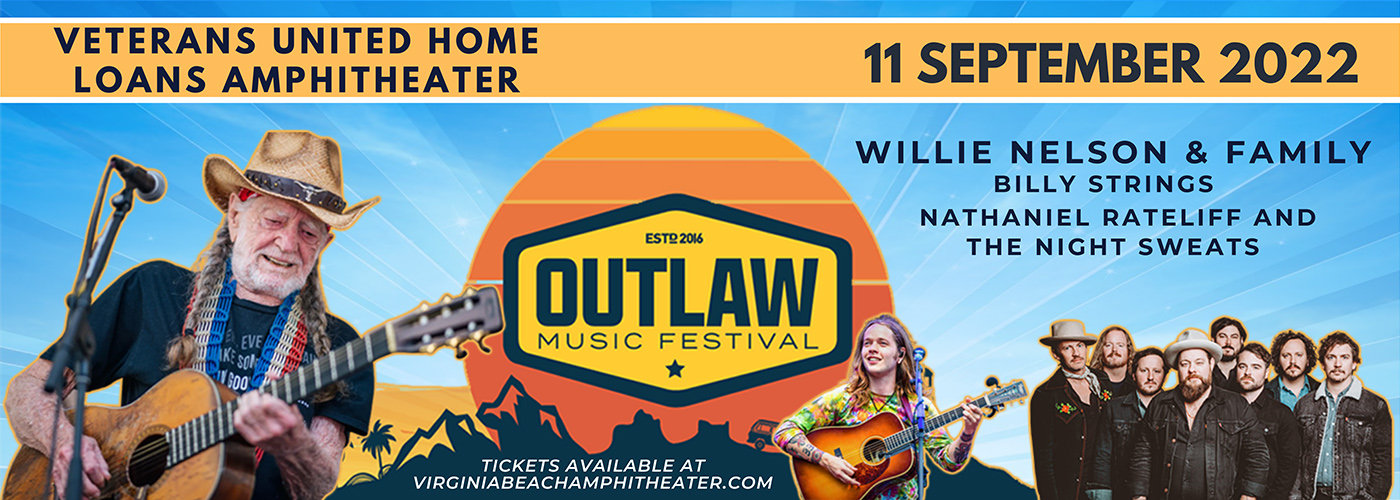 Outlaw Music Festival: Willie Nelson, Nathaniel Rateliff And The Night Sweats & Billy Strings at Veterans United Home Loans Amphitheater