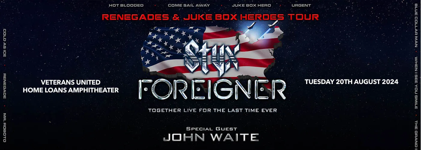 Foreigner, Styx & John Waite